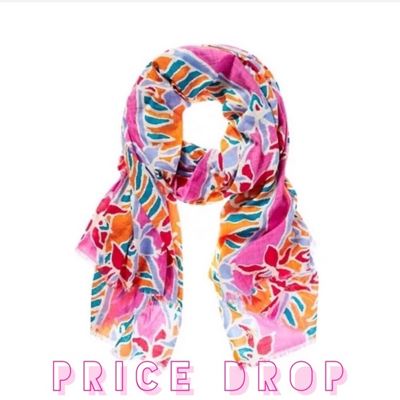 🌺SALE 🌺JUICY COUTURE WOMEN'S MALIBU BATIK SCARF - Picture 1 of 7